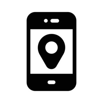 Get this amazing icon of mobile location in modern style vector