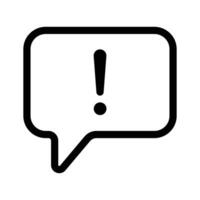 Alert symbol for a new message or important notification vector