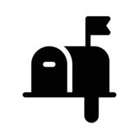 A traditional mailbox for receiving physical mail or emails vector
