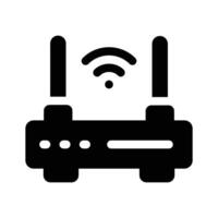 A WiFi router, representing wireless connectivity or internet services vector