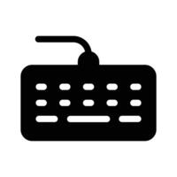A simple keyboard icon representing typing, input, or computer usage vector