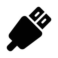 A USB cable for connecting digital devices and transferring data vector