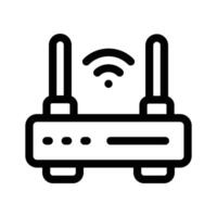 A WiFi router, representing wireless connectivity or internet services vector