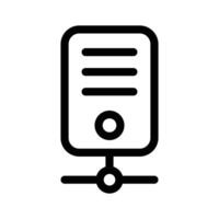 Visually perfect icon of database management in modern style vector