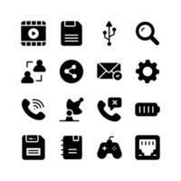 Pack of network and communication icons in editable style vector