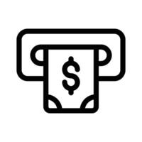 ATM machine for withdrawing money or performing banking transactions vector