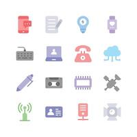 Grab this unique and modern network and communication icons set vector