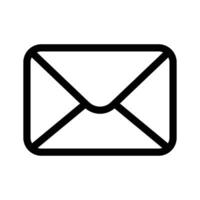 A sealed envelope icon representing communication or mail vector