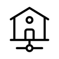 A home connected to smart devices for automation and control vector