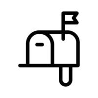 A traditional mailbox for receiving physical mail or emails vector