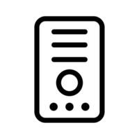 Central processing unit design, ready to use icon vector
