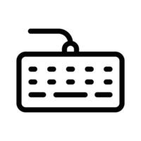 A simple keyboard icon representing typing, input, or computer usage vector