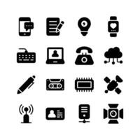 Grab this unique and modern network and communication icons set vector