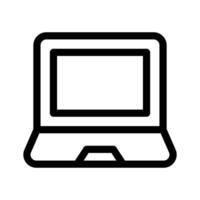 A simple laptop design, computer, online work, technology, vector