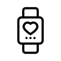 Smartwatch symbol representing wearable technology for health tracking and notifications vector