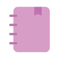 A notebook symbolizing contacts, information, or records vector
