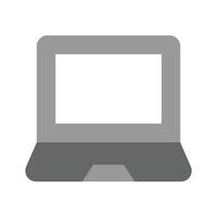A simple laptop design, computer, online work, technology, vector