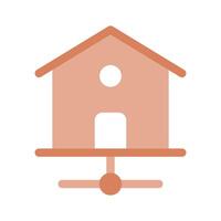 A home connected to smart devices for automation and control vector