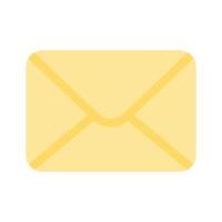 A sealed envelope icon representing communication or mail vector