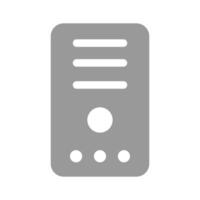 Central processing unit design, ready to use icon vector