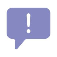 Alert symbol for a new message or important notification vector