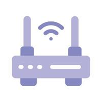A WiFi router, representing wireless connectivity or internet services vector