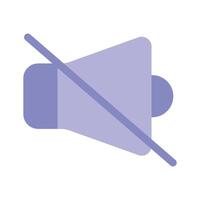 Mute button icon design, user interface vector