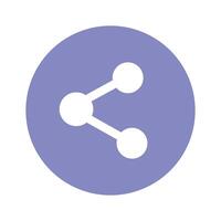Share icon design in modern style, user interface icon vector