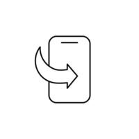mobile application thin outline icon design good for web or mobile app vector