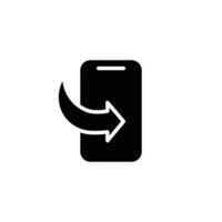 mobile application solid icon design good for web or mobile app vector