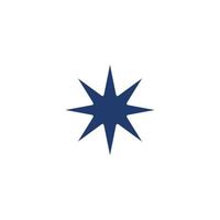 star eight angle colored icon design good for web or mobile app vector