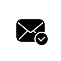 email security solid icon design good for web or mobile app vector