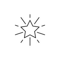 star thin outline icon design good for web or mobile app vector