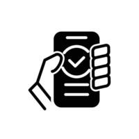 phone security solid icon design good for web or mobile app vector