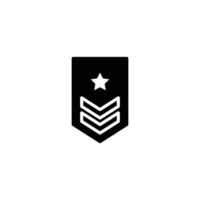 army badge star solid icon design good for web or mobile app vector