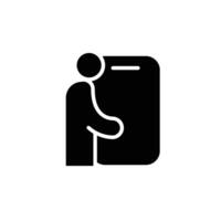 user mobile phone solid icon design good for web or mobile app vector
