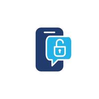 phone security colored icon design good for web or mobile app vector