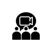 webinar solid icon design good for web or mobile app vector