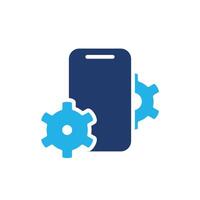 mobile setting app colored icon design good for web or mobile app vector