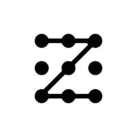 pattern security solid icon design good for web or mobile app vector