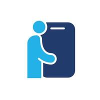 user mobile phone colored icon design good for web or mobile app vector