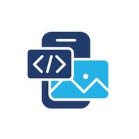 photo galery colored icon design good for web or mobile app vector