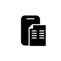 document app solid icon design good for web or mobile app vector