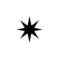 star eight angle solid icon design good for web or mobile app vector