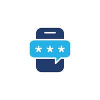 phone security colored icon design good for web or mobile app vector