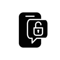 phone security solid icon design good for web or mobile app vector