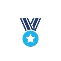 medallion colored icon design good for web or mobile app vector