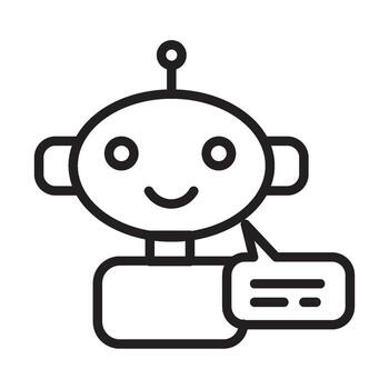 chatbot service icon isolated design vector