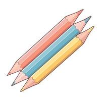 Color pencils create a spectrum of creativity icon isolated vector