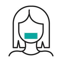anorexia icon illustration isolated vector